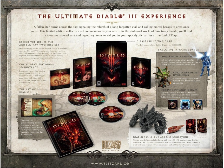 Diablo 3 III Collector Edition CD-key пет фетиш-шаман