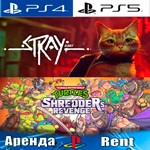 Stray + Mutant Ninja Turtles (PS4/PS5/RUS) Аренда 
