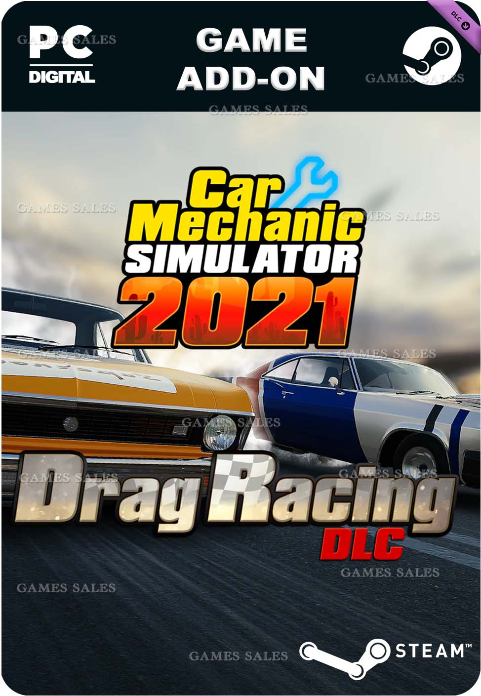 ✅💙CAR MECHANIC SIMULATOR 2021 - DRAG RACING DLC💙STEAM