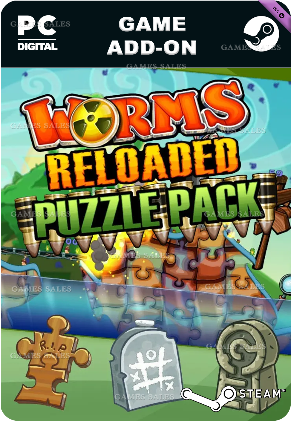 ✅💙WORMS RELOADED: PUZZLE PACK💙STEAM GIFT🤖АВТО