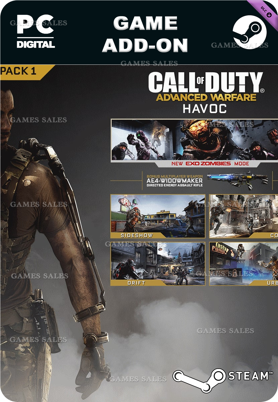 ✅💙CALL OF DUTY®: ADVANCED WARFARE - HAVOC💙STEAM GIFT