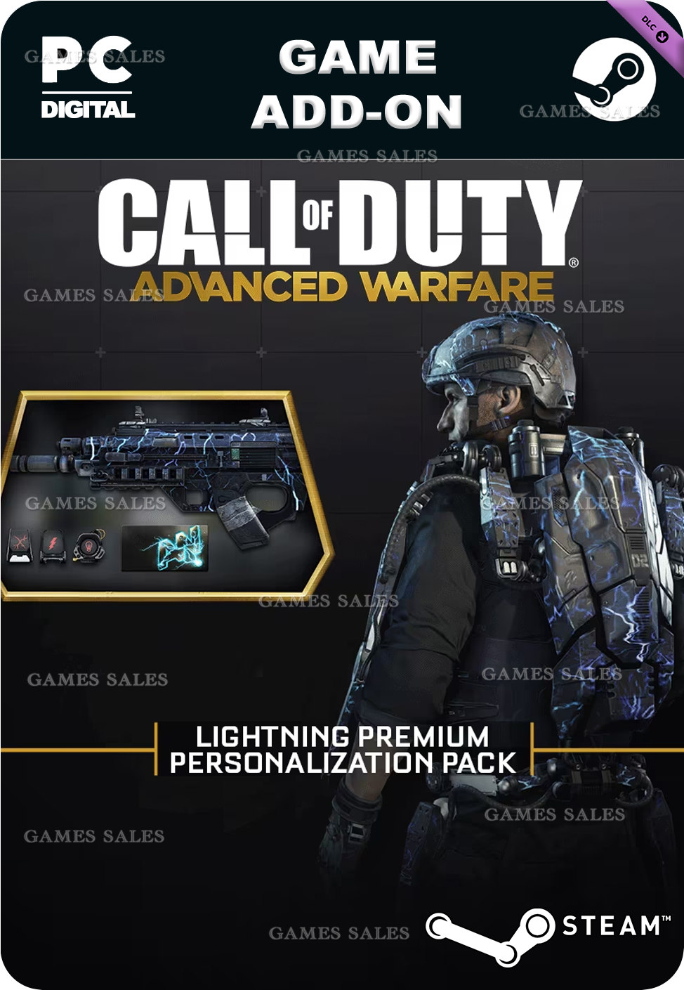 ✅💙COD: AW - LIGHTNING PREMIUM PERSONALIZATION PACK💙