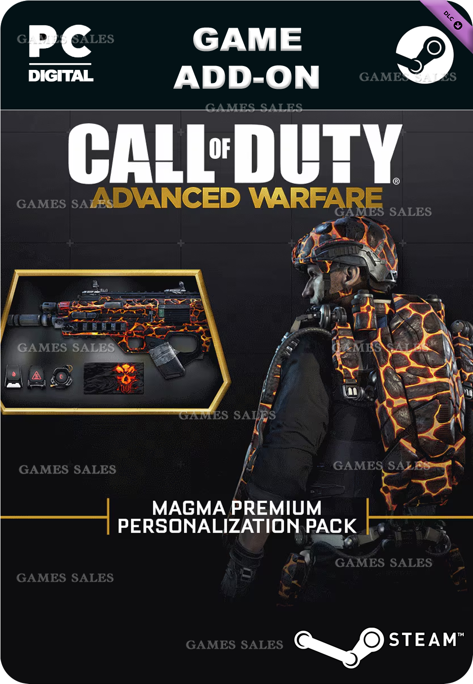 ✅💙COD: AW - MAGMA PREMIUM PERSONALIZATION PACK💙STEAM