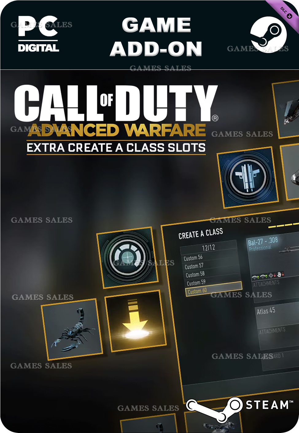 ✅💙COD: ADVANCED WARFARE - EXTRA CREATE A CLASS SLOTS💙