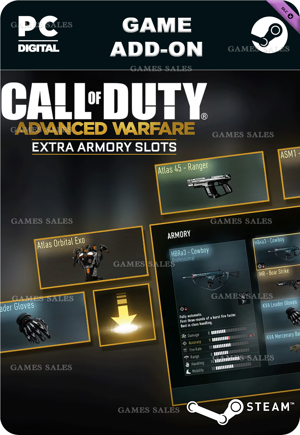 ✅💙CALL OF DUTY ADVANCED WARFARE - EXTRA ARMORY SLOTS 1