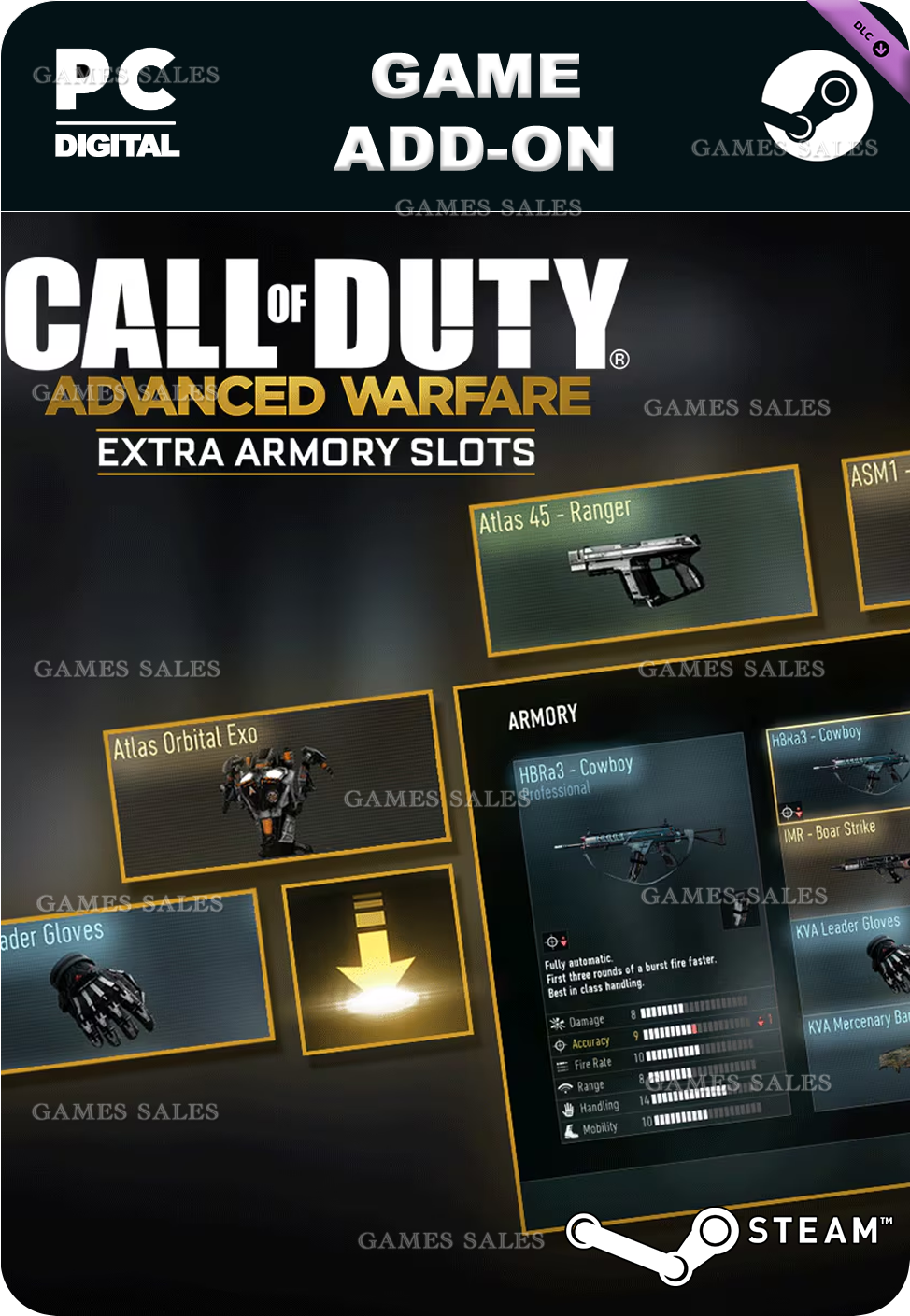 ✅💙CALL OF DUTY ADVANCED WARFARE - EXTRA ARMORY SLOTS 2