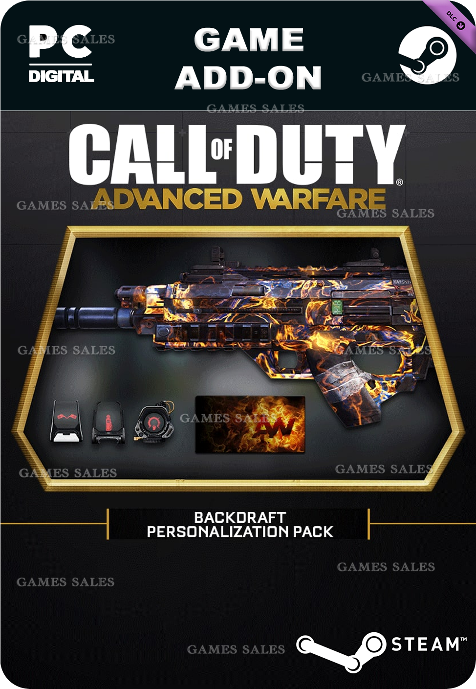 ✅💙COD: ADVANCED WARFARE - BACKDRAFT PERSONALIZATION