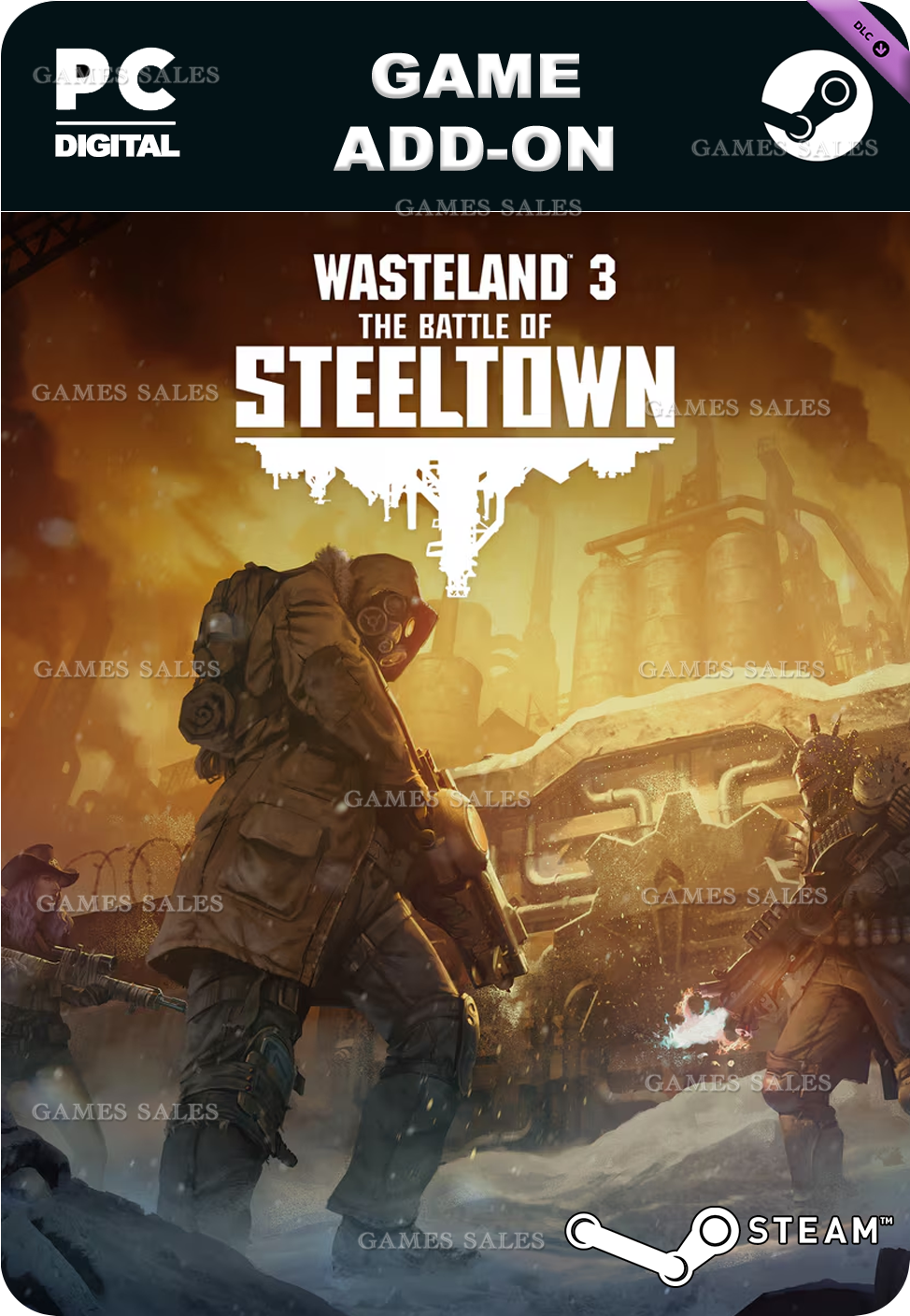 ✅💙WASTELAND 3: THE BATTLE OF STEELTOWN💙STEAM GIFT🤖