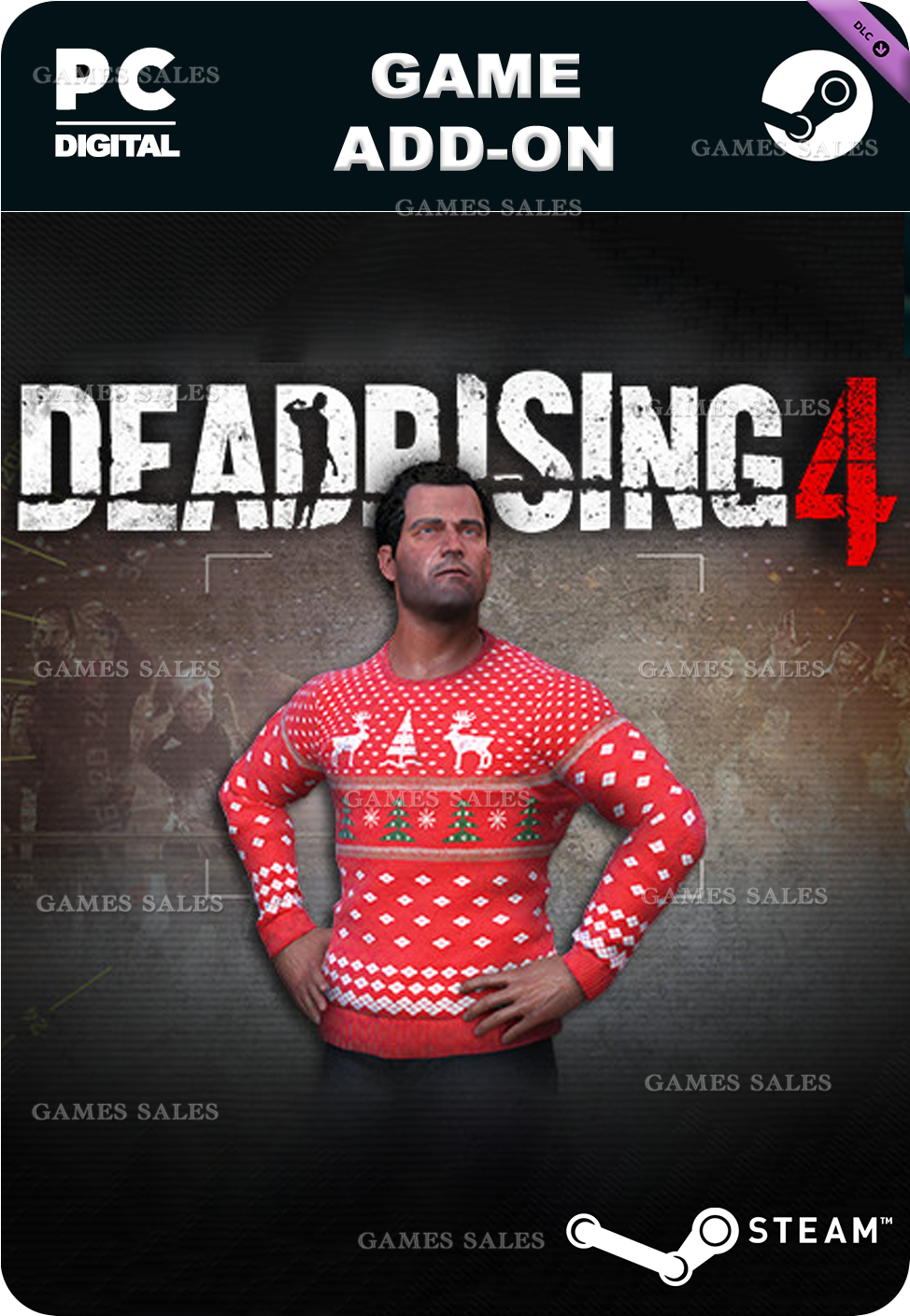 ✅💙DEAD RISING 4 - UGLY WINTER SWEATER💙STEAM GIFT🤖