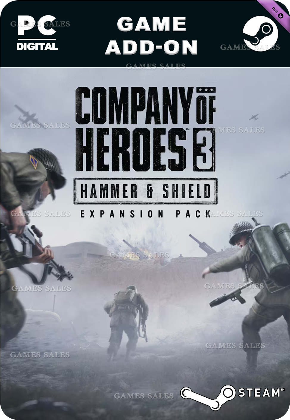 ✅💙COMPANY OF HEROES 3: HAMMER & SHIELD EXPANSION PACK