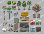 RPG MAKER MZ - SERIALGAMES LIVING GOOD CITY TILESET - изображение № 3