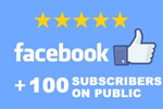  100 Подписчиков в паблик FACEBOOK для Бизнеса ⭐