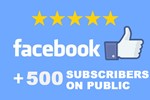  500 Подписчиков в паблик FACEBOOK для Бизнеса ⭐