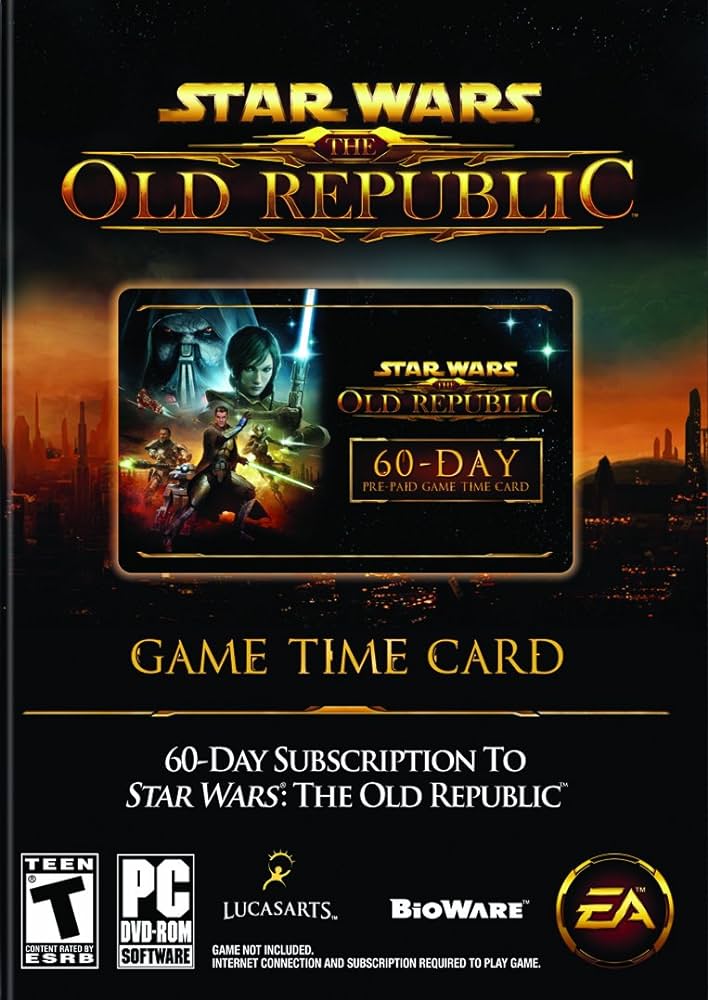 🎁SWTOR 60 Day Game Time TIMECARD ПОДПИСКА🌍МИР✅АВТО