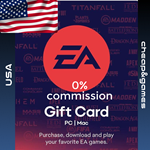  Карта пополнения  EA PLAY  EA GAMES USA US USD $