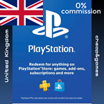  Карты пополнения  PSN ВЕЛИКОБРИТАНИЯ UK GBP ФУНТЫ