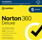  NORTON 360 DELUXE 1 USER 5 DEVICES 15 months КЛЮЧ