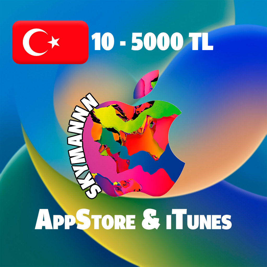 🇹🇷АВТО 24/7🍏ПОДАРОЧНАЯ КАРТА iTunes Apple 10-5000 TL