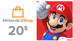 Nintendo eShop Gift Card 20$ - USA???????? (Моментально)