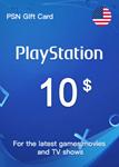 Playstation Network PSN Gift Card 10$ - США Быстро