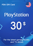 Playstation Network PSN Gift Card 30$ - США Быстро