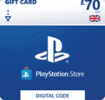 Playstation Network PSN Gift Card 70 GBP - UK Быстро