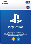 Playstation Network PSN Gift Card 80 GBP - UK Быстро