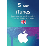 iTunes & App Store Gift Card 5 GBP - UK Instant