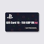 Playstation Network PSN Gift Card 10 - 150 GBP UK
