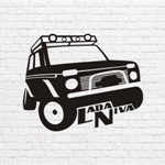 Lada niva в векторе