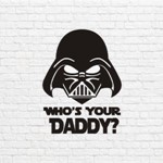 Star wars who`s your daddy векторе