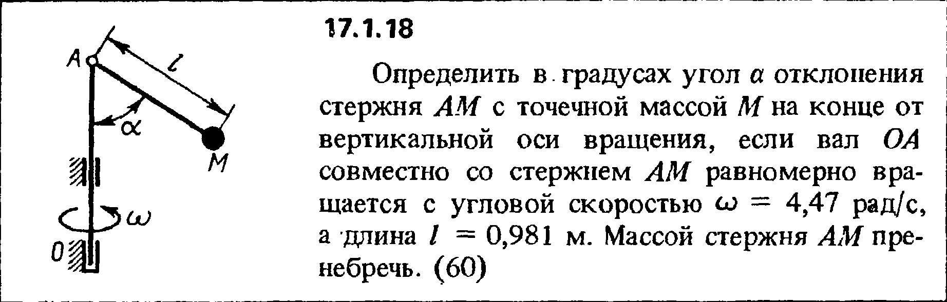 Невесомый стержень с шарнирами на концах