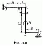 Задача С1 Вариант 09 (рис. 0 усл. 9) термех Тарг 1988 г