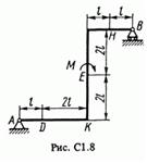 Задача С1 Вариант 88 (рис. 8 усл. 8) термех Тарг 1988 г
