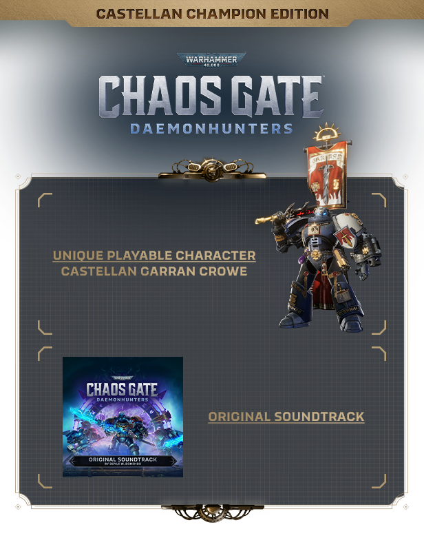 🔑Warhammer 40,000 Chaos Gate Daemonhunters Castellan