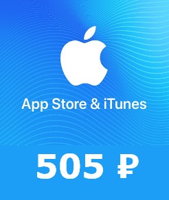 App Store iTunes карта пополнения 505 руб на РФ акк ₽