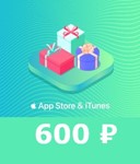 APPLE iTunes Russia  600 руб карта пополнения gift card