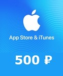 App Store iTunes подарочная карта пополнения 500руб РФ - изображение № 2