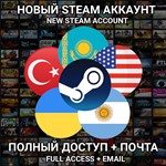 Новый STEAM аккаунт Казахстан/Турция/США/Аргентина/..