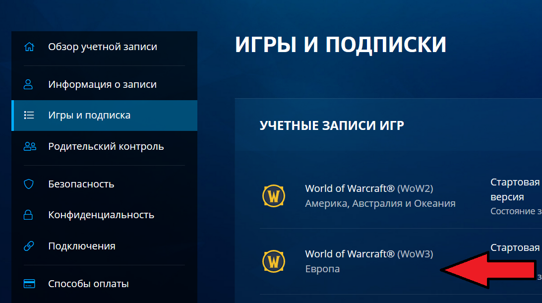 (Ru/Eu) Игровое время WOW тайм карта 60 дней +Classic