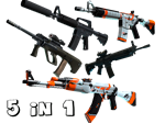 5 в 1 ULTRA CS 2 | SG553, AK-47, M4A4-S, M4A4, AUG