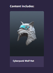 Roblox: Cyberpunk Wolf Hat Drop #1⭐️