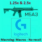 Battlefield 2042. Макрос для M5A3-1.25, 2.5x - logitech