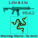 Battlefield 2042. Макросы для M5A3 - 1.25, 2.5x - razer