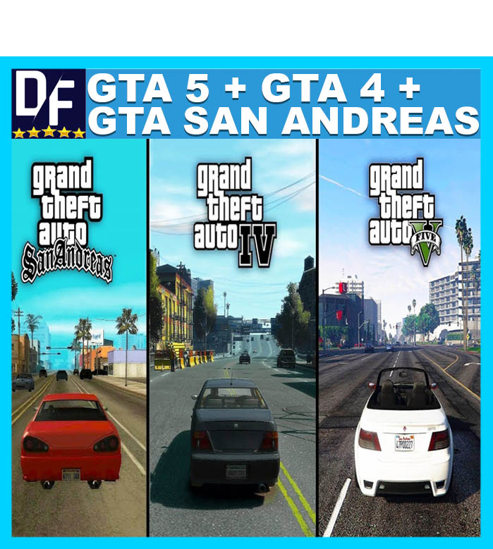 Купить активация ・GTA 5 + GTA 4 COMPLETE + GTA:SA ・ STEAM АККАУНТ ...