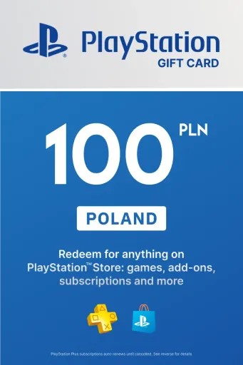 PLAYSTATION NETWORK PSN 100 PLN ЗЛОТЫХ ПОЛЬША СРАЗУ