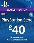 PLAYSTATION NETWORK PSN 40 GBP UK-ВЕЛИКОБРИТАНИЯ СРАЗУ