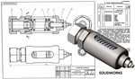Клапан предохранительный МЧ00.05.00.00 solidworks - изображение № 3