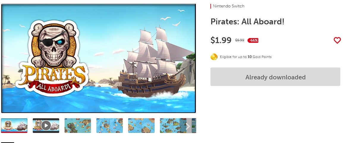 🎮 Pirates: All Aboard! 🔑 (Nintendo Switch KEY/USA)