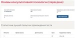 Основы консультативной психологии ответы тест Синергия